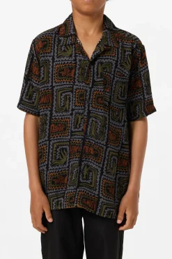 Boy's Relaxed Woven Camp Shirt