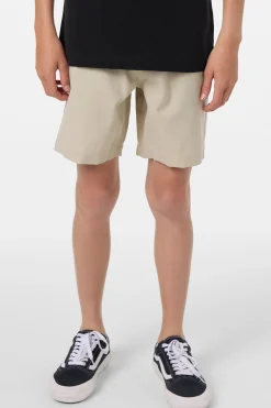 Boy's Reserve Light Check Elastic Waist 16" Hybrid Shorts
