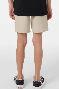 Boy's Reserve Light Check Elastic Waist 16" Hybrid Shorts