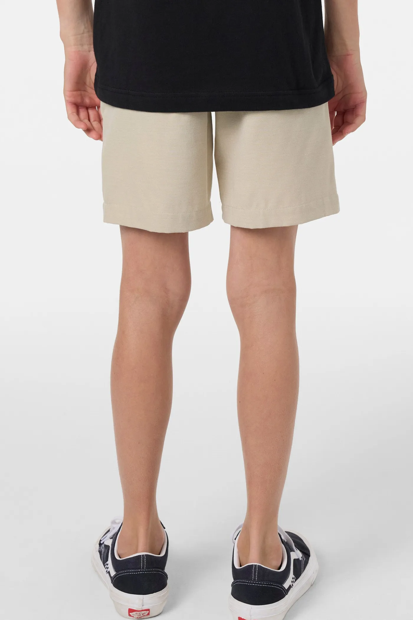 Boy's Reserve Light Check Elastic Waist 16" Hybrid Shorts