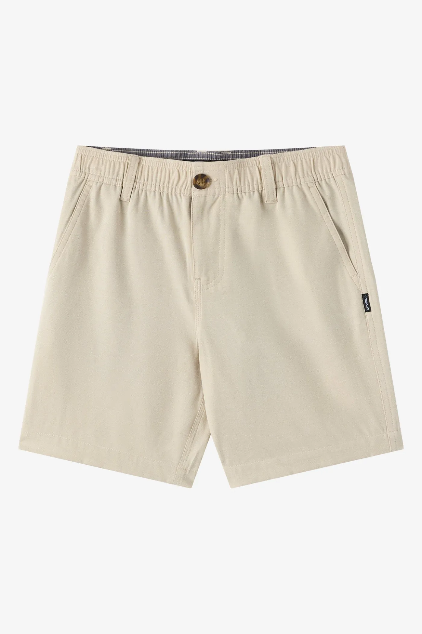 Boy's Reserve Light Check Elastic Waist 16" Hybrid Shorts