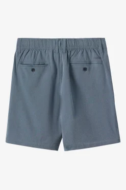 Boy's Reserve Light Check Elastic Waist 16" Hybrid Shorts
