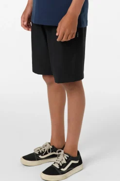 Boy's Reserve Light Check Elastic Waist 16" Hybrid Shorts