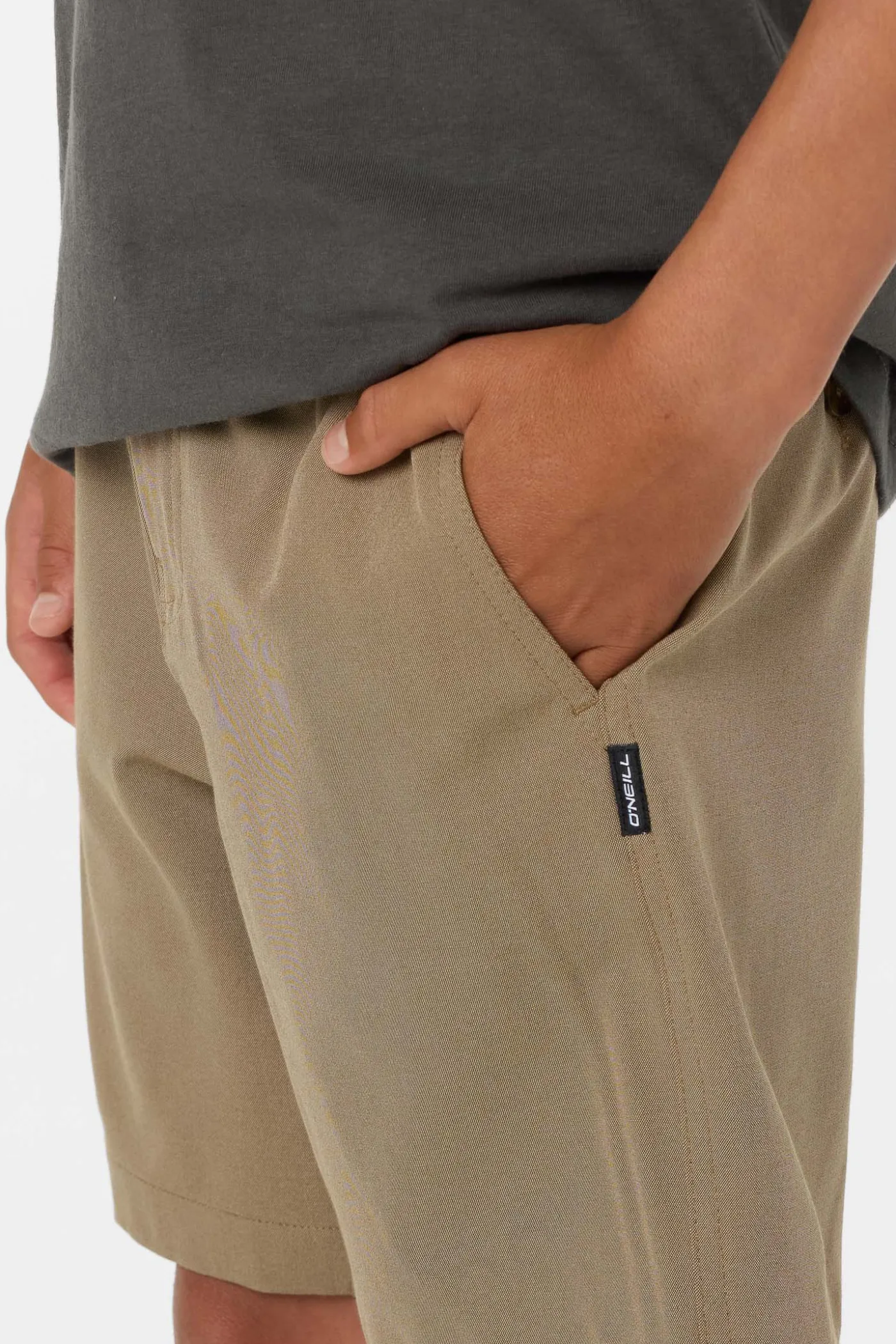 Boy's Reserve Light Check Elastic Waist 16" Hybrid Shorts