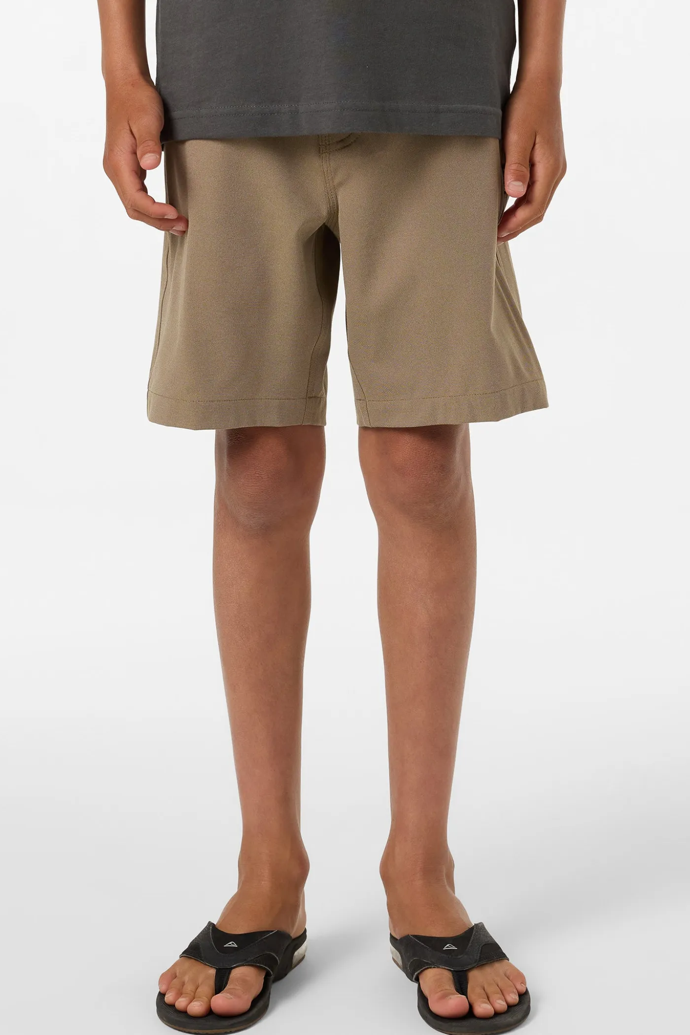 Boy's Reserve Light Check Elastic Waist 16" Hybrid Shorts