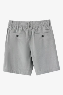 Boy's Reserve Light Check Elastic Waist 16" Hybrid Shorts