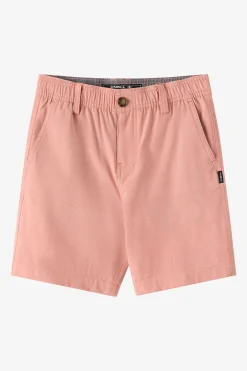 Boy's Reserve Light Check Elastic Waist 16" Hybrid Shorts