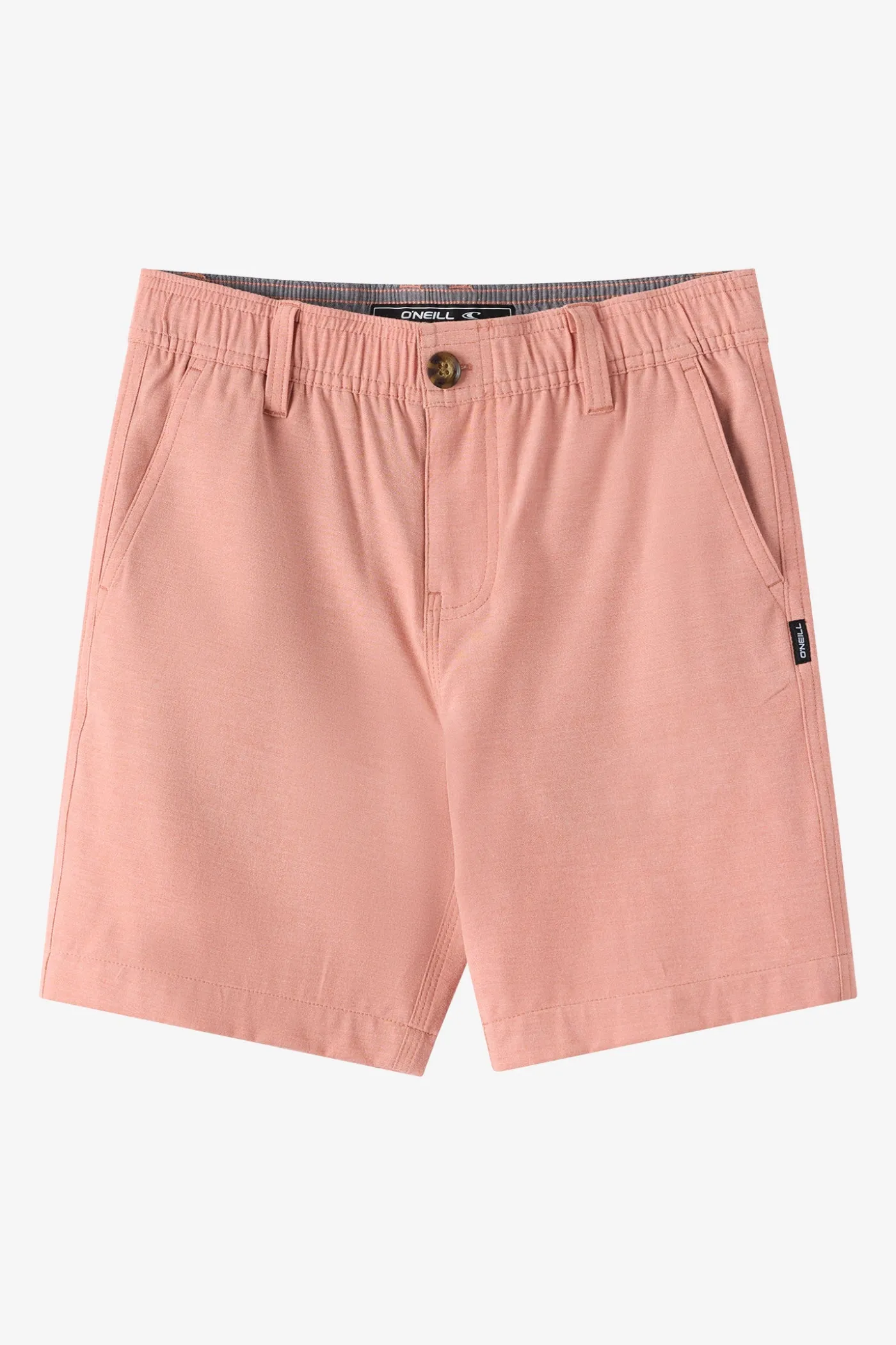 Boy's Reserve Light Check Elastic Waist 16" Hybrid Shorts