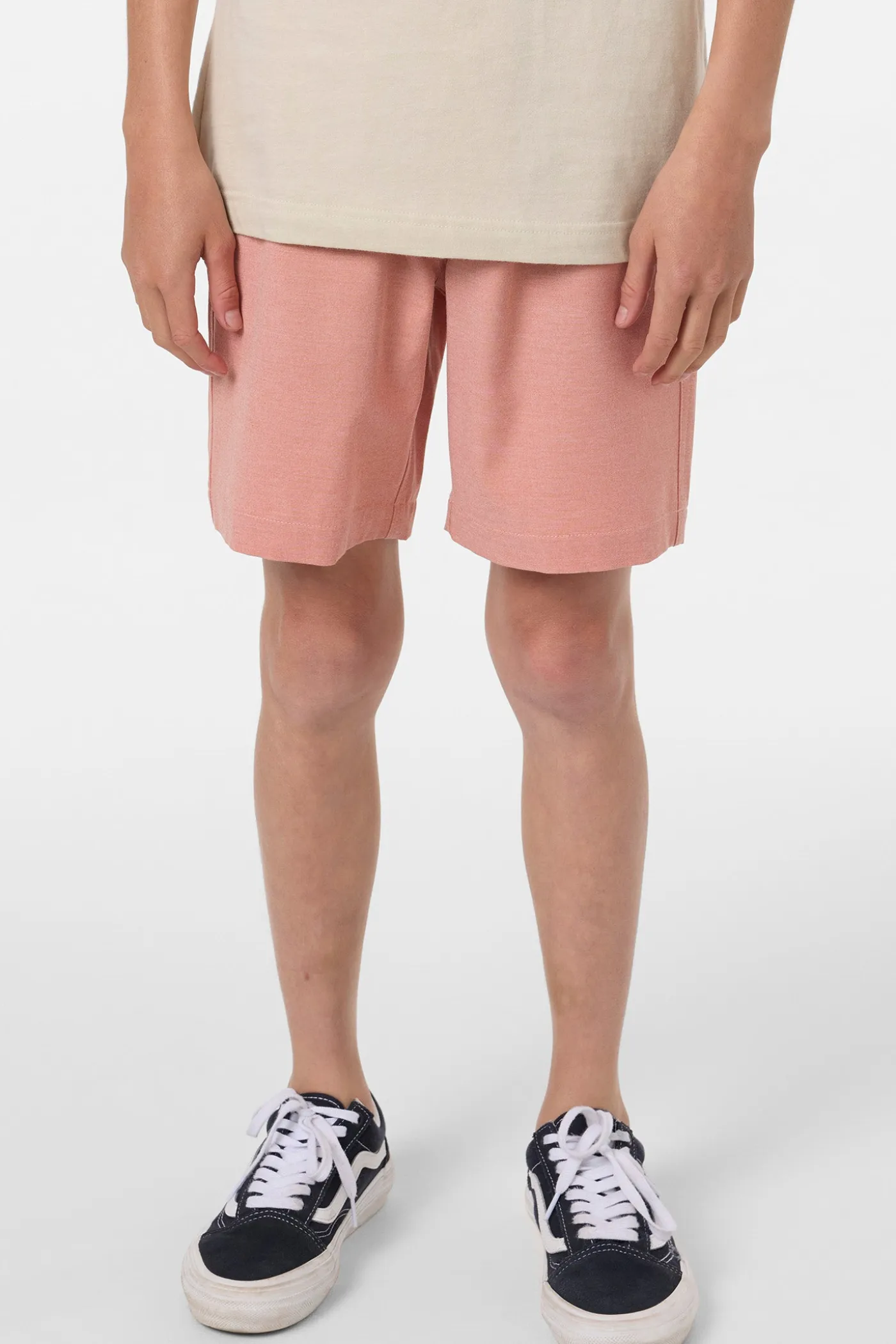 Boy's Reserve Light Check Elastic Waist 16" Hybrid Shorts