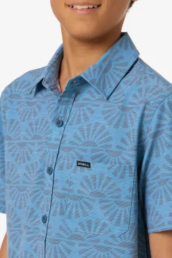 Boy's UPF Slub Standard Woven Shirt