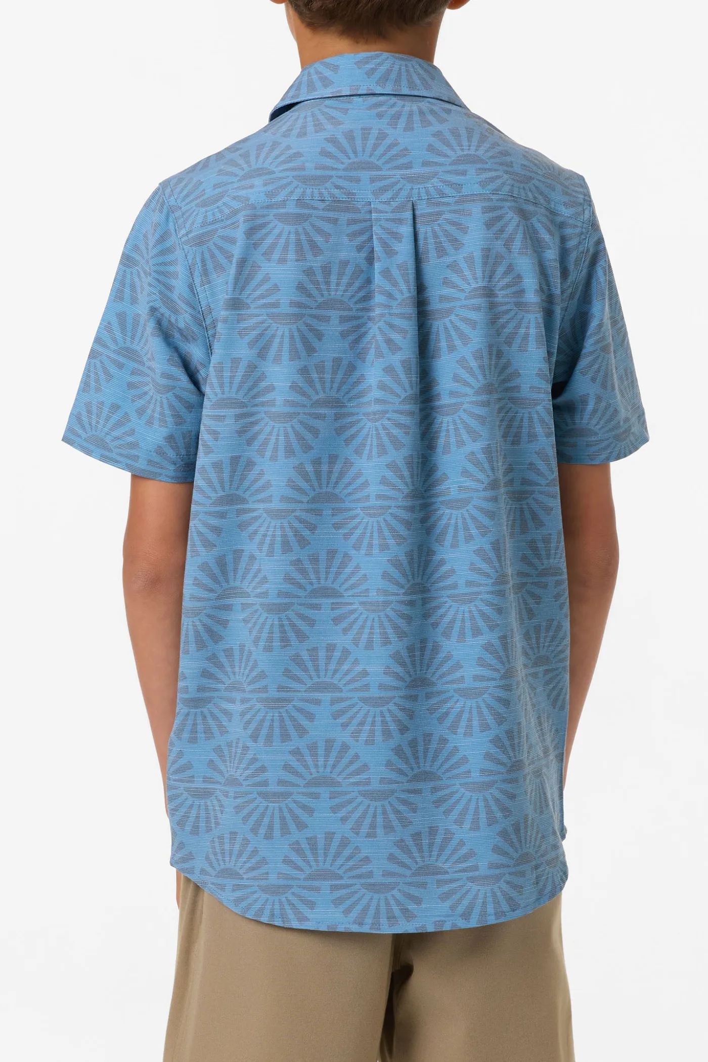 Boy's UPF Slub Standard Woven Shirt
