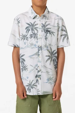 Boy's UPF Slub Standard Woven Shirt