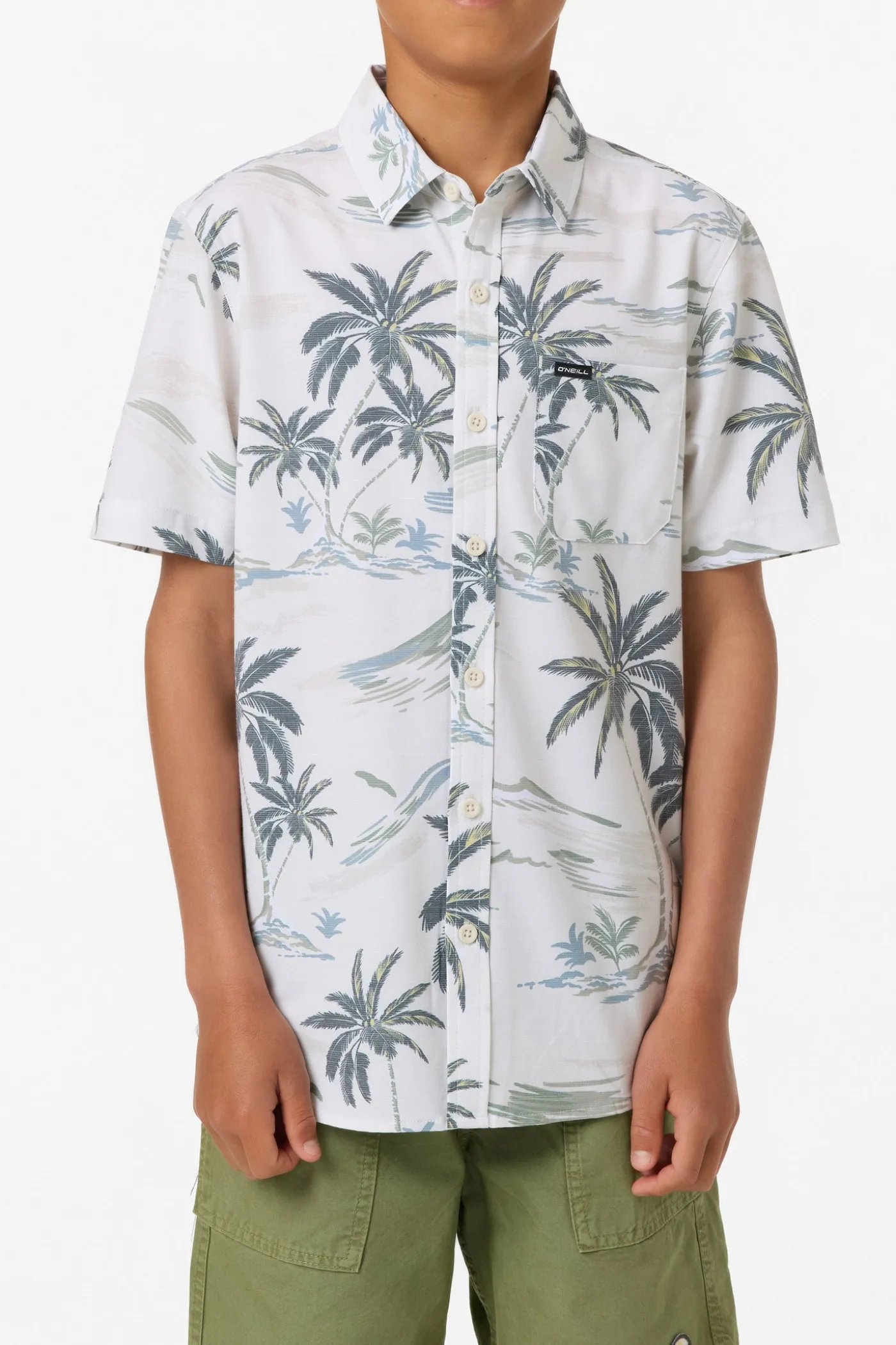 Boy's UPF Slub Standard Woven Shirt