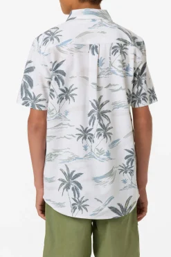 Boy's UPF Slub Standard Woven Shirt
