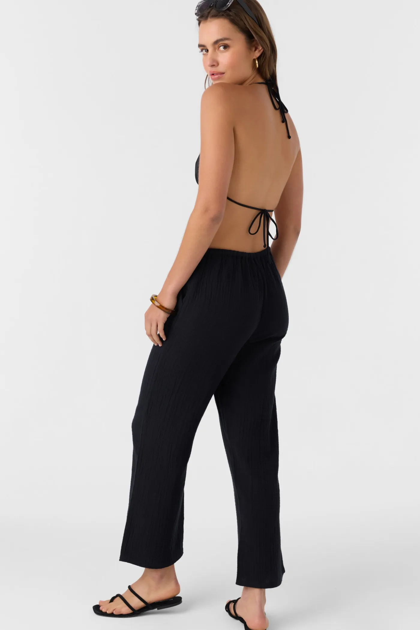 Brenda Crinkle Double Gauze Beach Pants