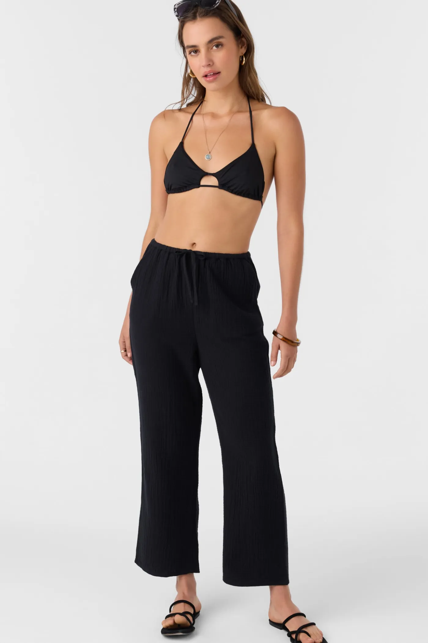 Brenda Crinkle Double Gauze Beach Pants