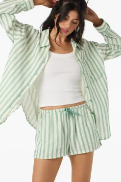 Brenda Stripe Beach Shorts