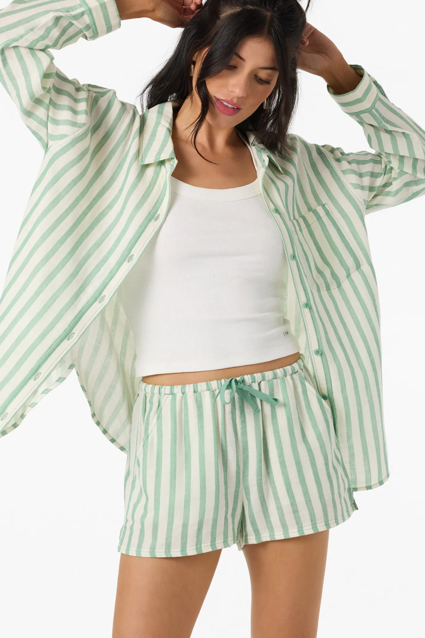 Brenda Stripe Beach Shorts