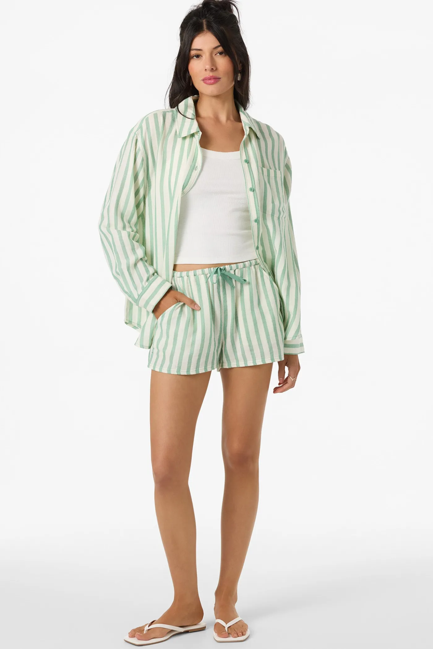 Brenda Stripe Beach Shorts