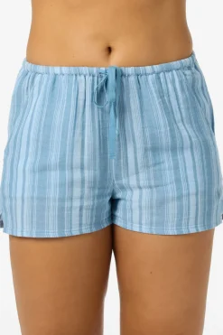 Brenda Waves Stripe Beach Shorts