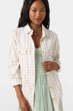Brooks Flannel Long Sleeve Top