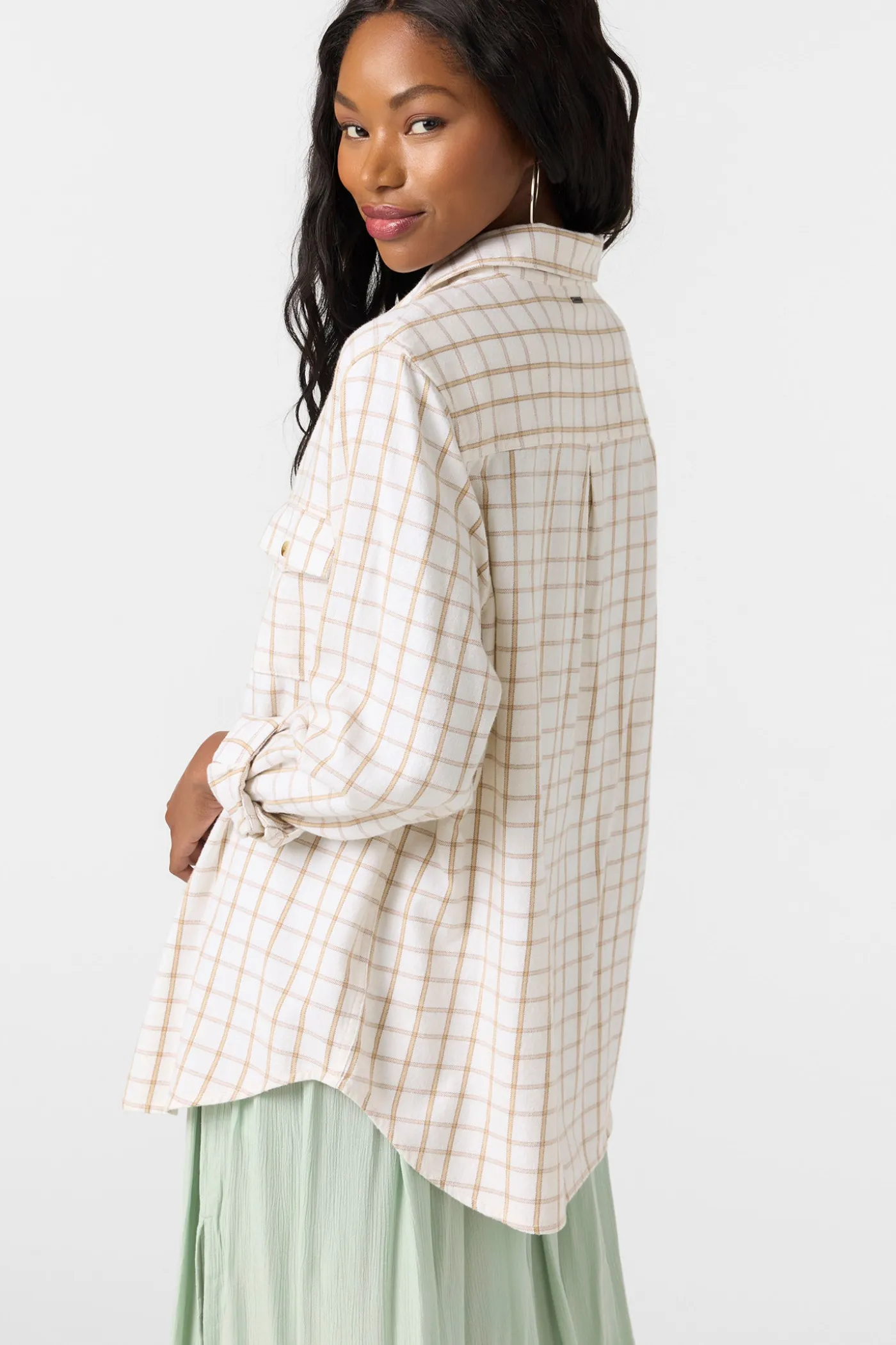 Brooks Flannel Long Sleeve Top