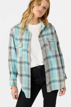 Brooks Flannel Long Sleeve Top