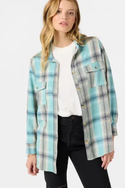 Brooks Flannel Long Sleeve Top