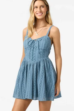 Camden Embroidered Mini Dress