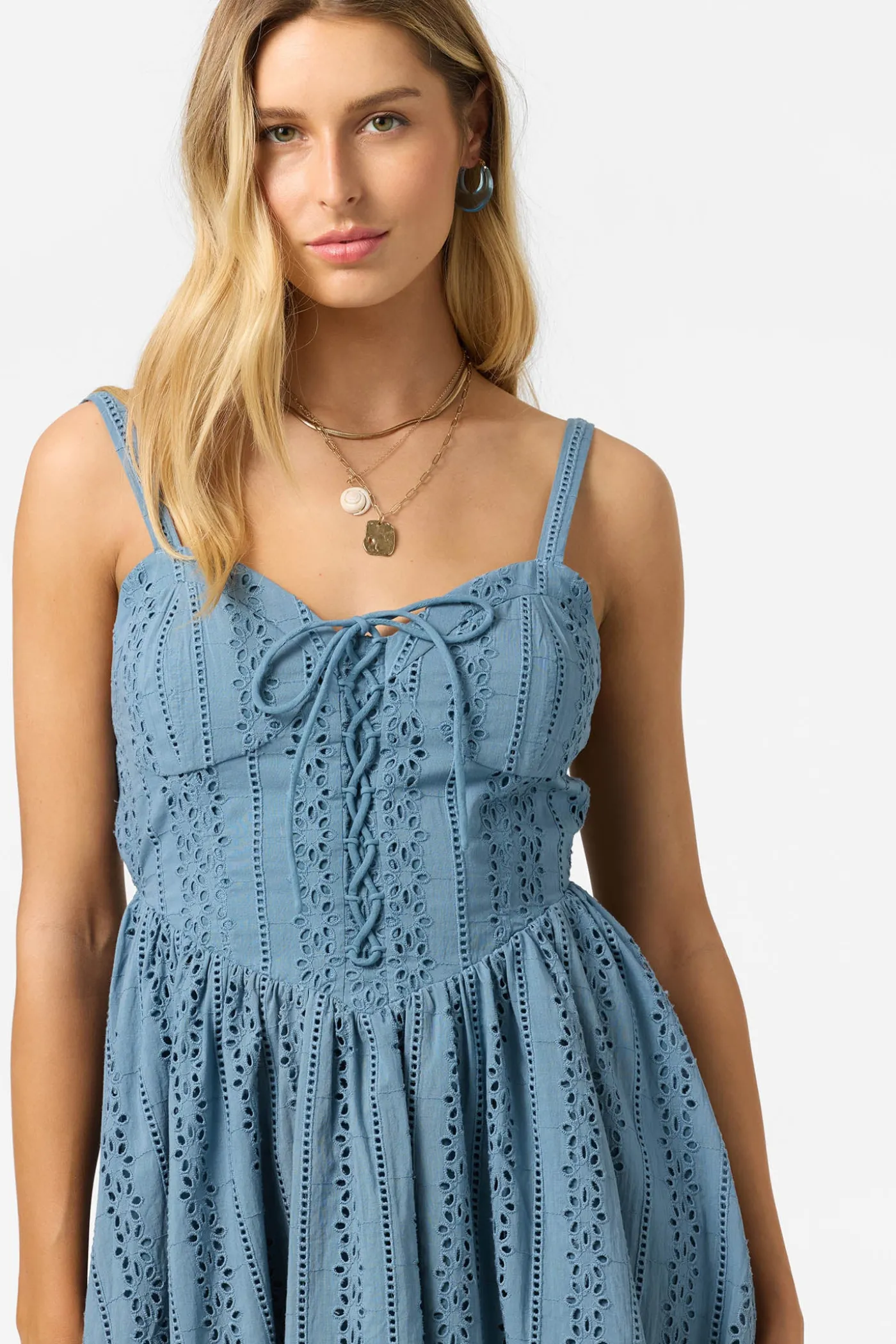 Camden Embroidered Mini Dress