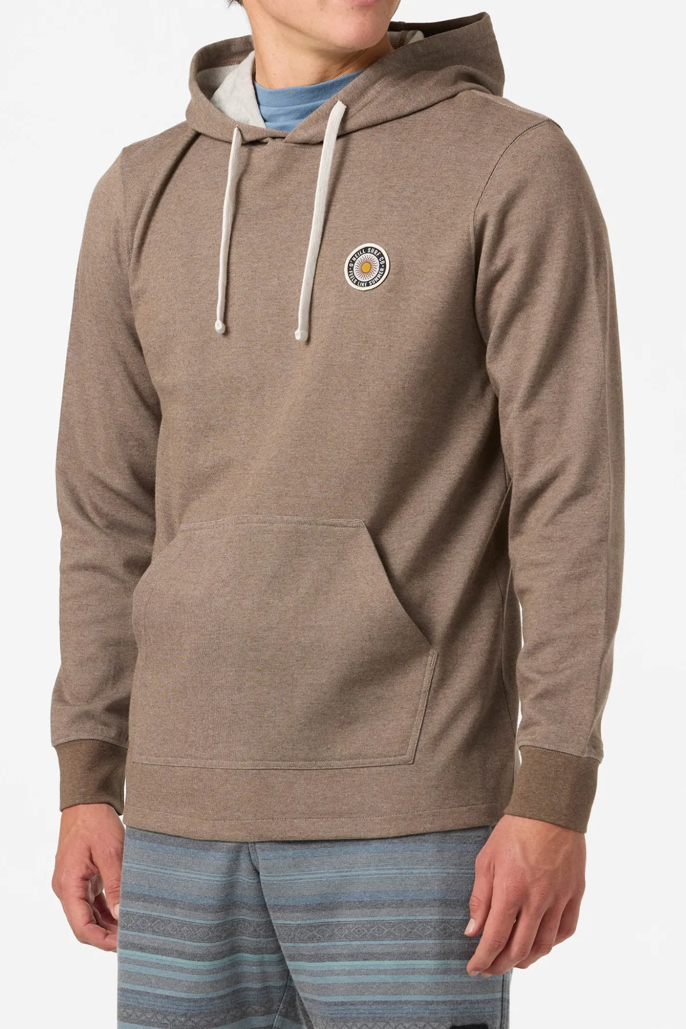 Cantina Hooded Textured Knit Long Sleeve Pullover