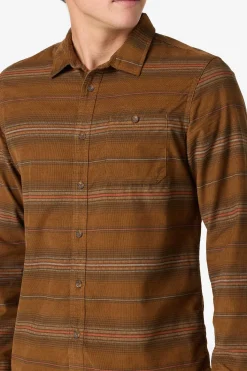 Caruso Stripe Cord Standard Fit Long Sleeve Shirt