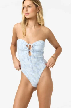 Catamaran Plaid Poolside One-Piece