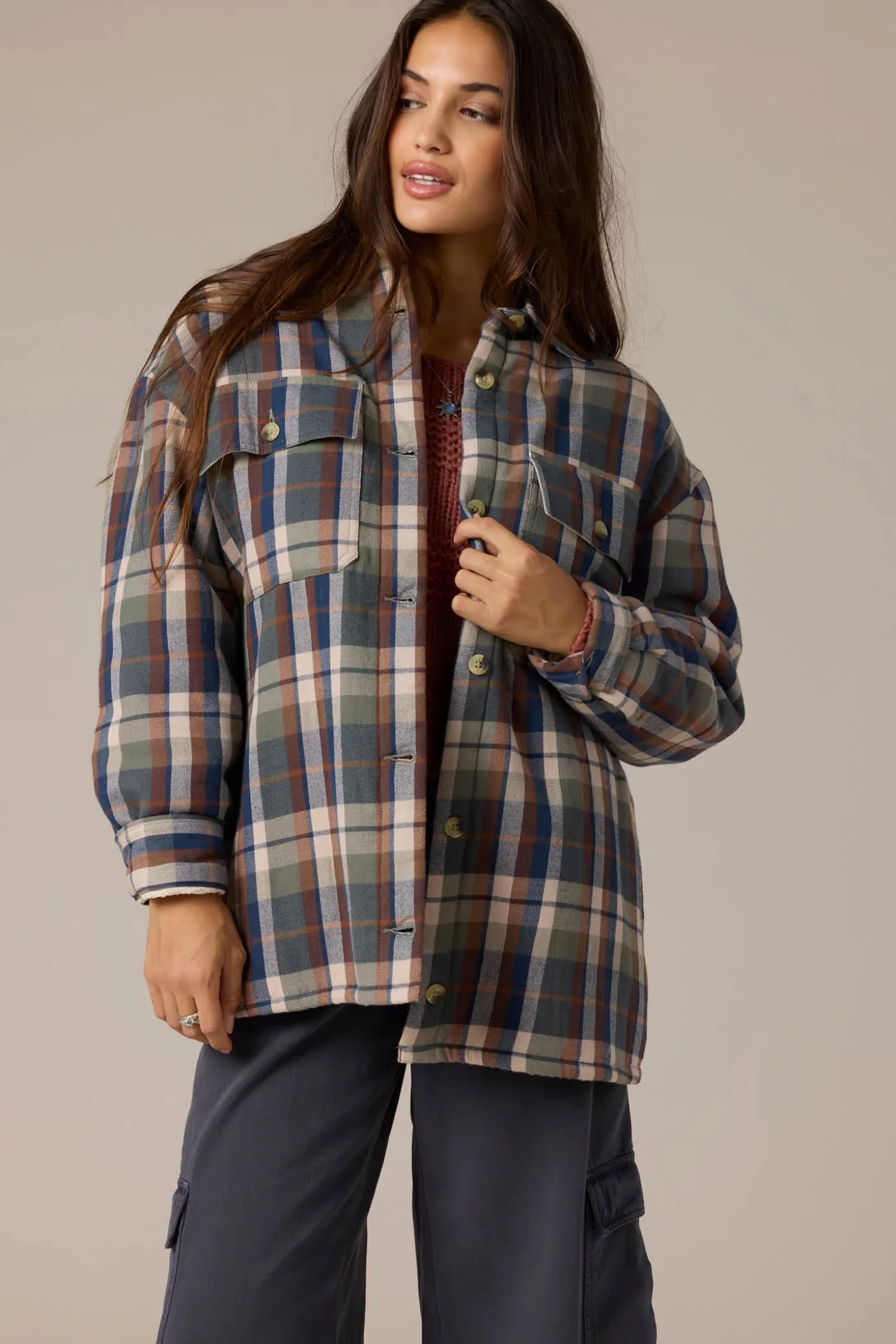 Chance High Pile Lined Flannel Jacket