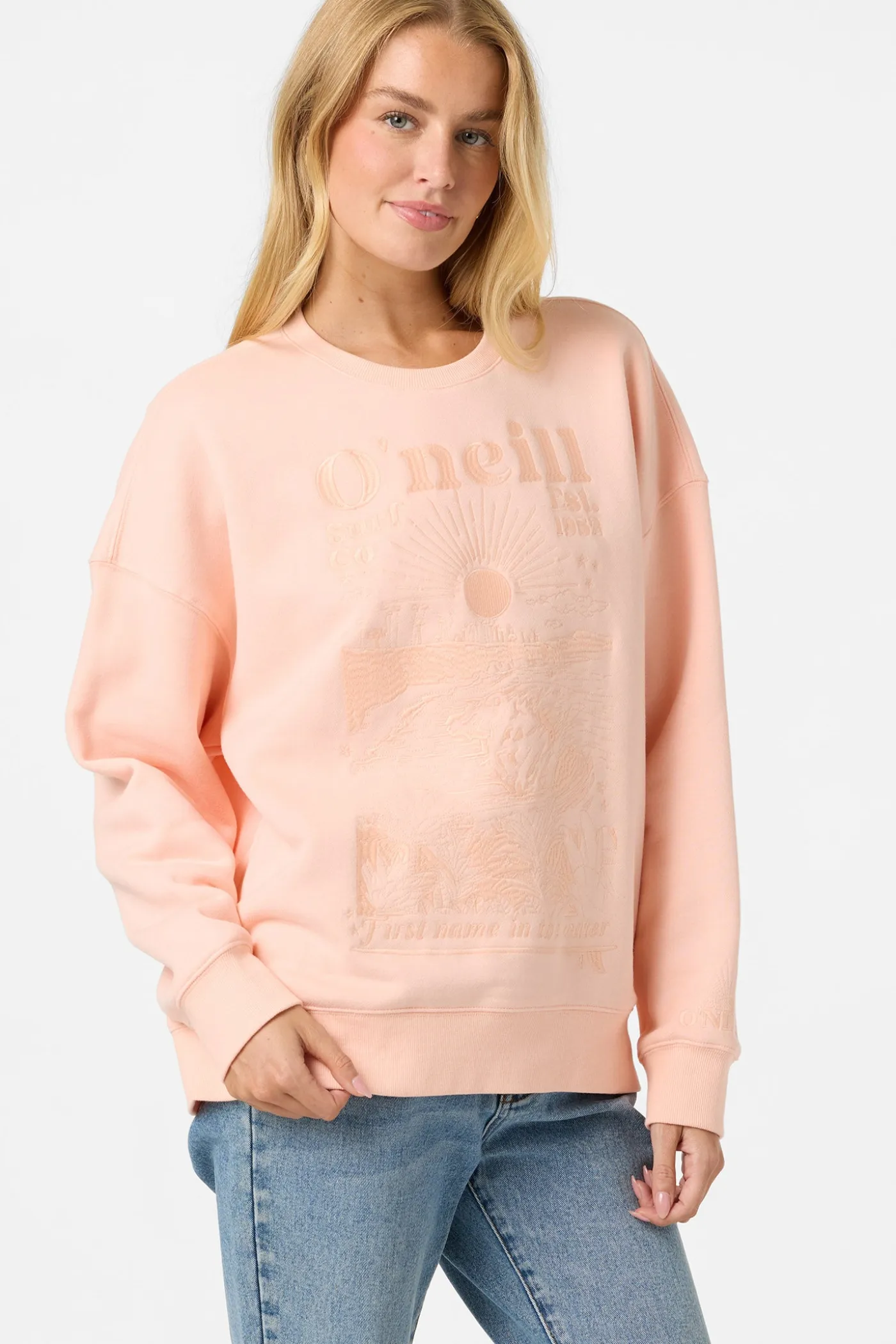 Chore Break Oversized Crew Neck Fleece