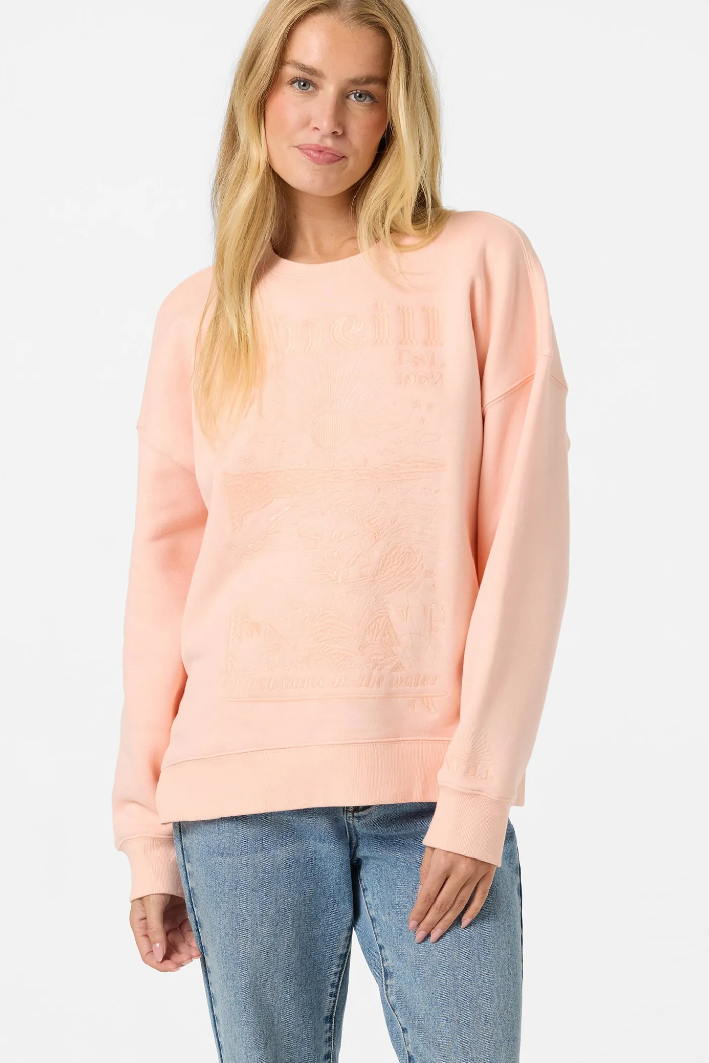 Chore Break Oversized Crew Neck Fleece