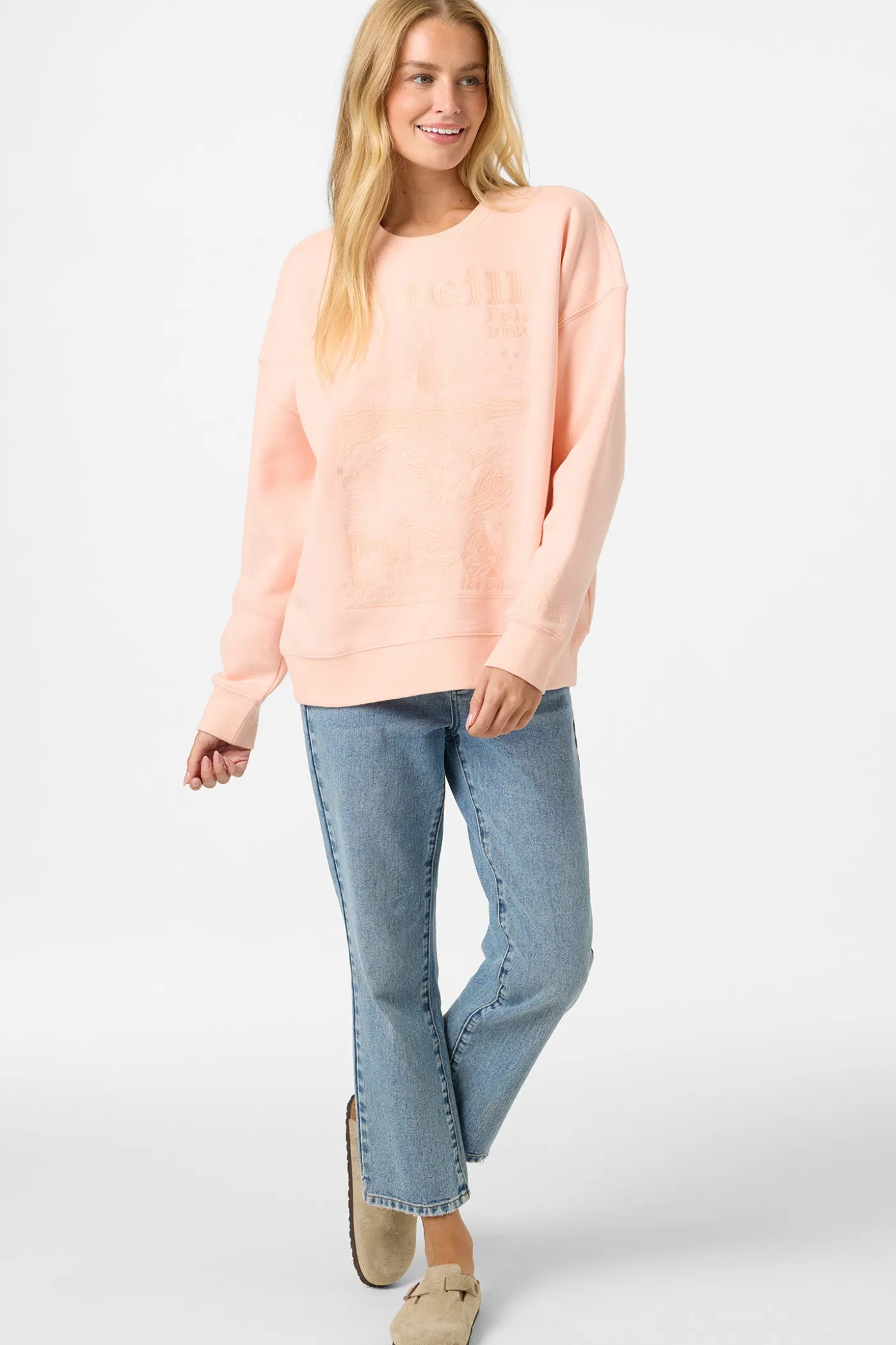 Chore Break Oversized Crew Neck Fleece