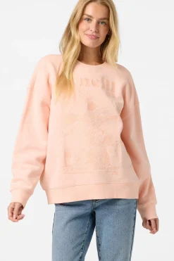 Chore Break Oversized Crew Neck Fleece