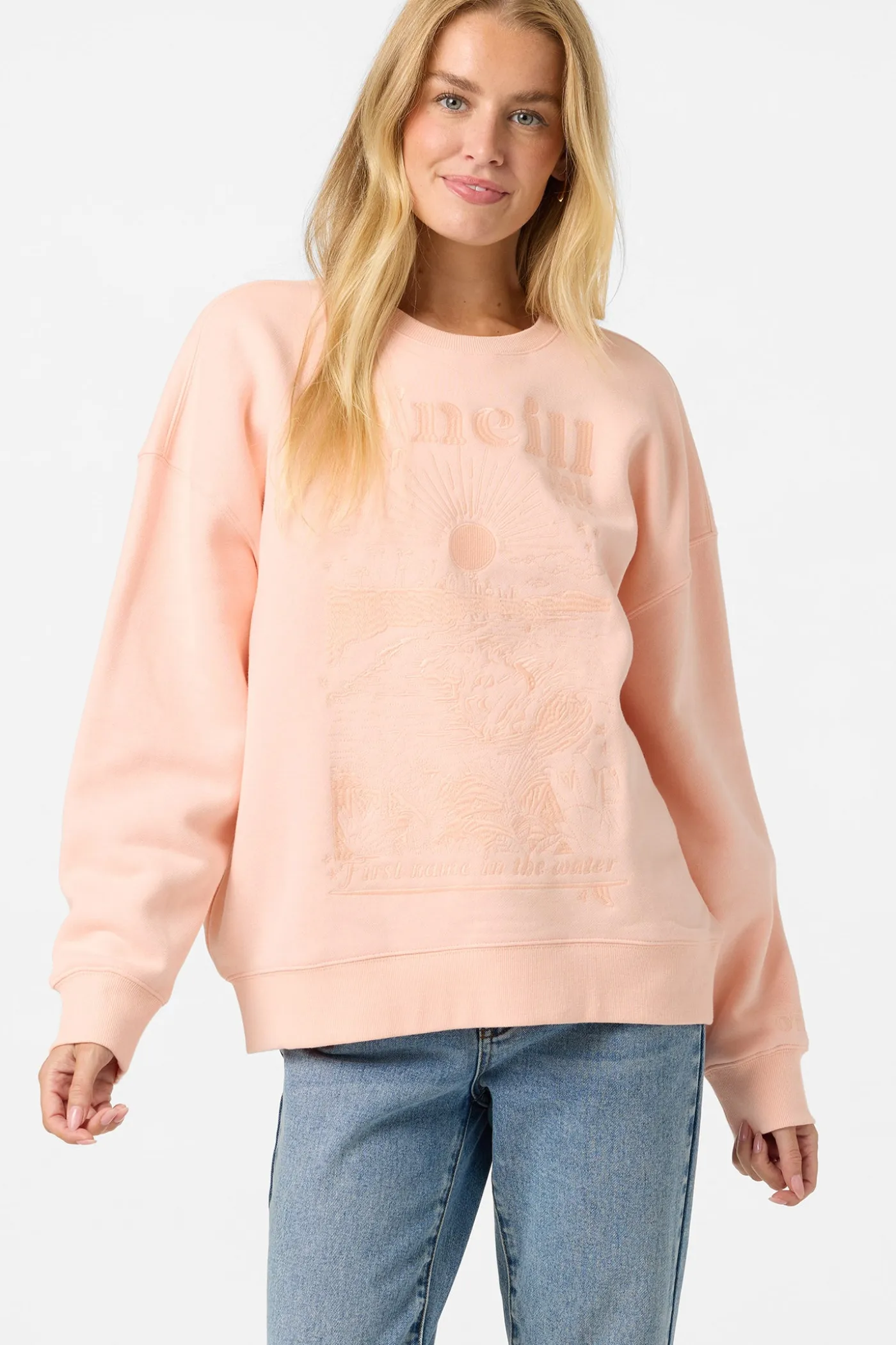 Chore Break Oversized Crew Neck Fleece