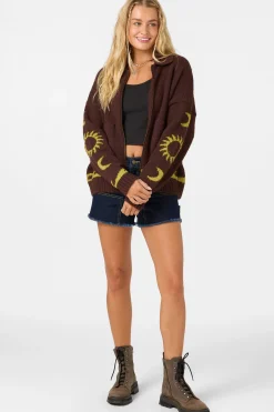 Corrine Zip Up Long Sleeve Sweater