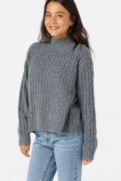 Cypress Mockneck Long Sleeve Sweater