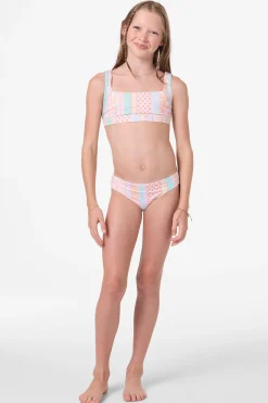 Girl's Bali Floral Square Neck Set