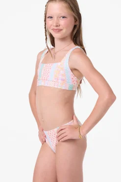 Girl's Bali Floral Square Neck Set