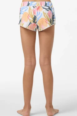 Girl's Cruising Printed 2" Elastic Boardshorts