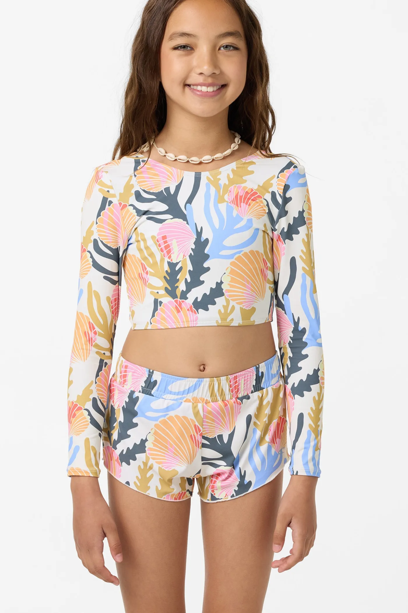 Girl's Cruising Printed 2" Elastic Boardshorts