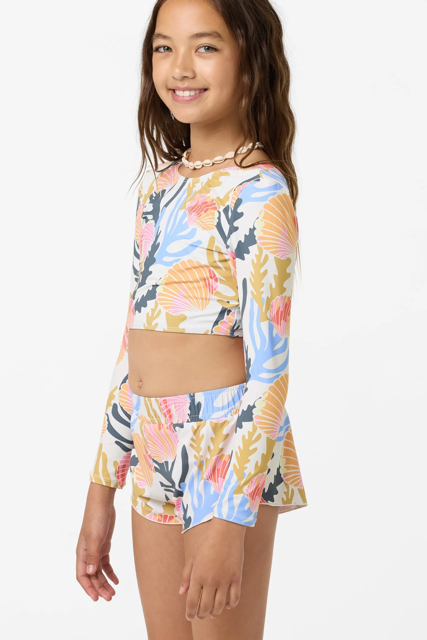 Girl's Cruising Printed 2" Elastic Boardshorts