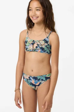Girl's Mermaid Floral Hanky Swim Set