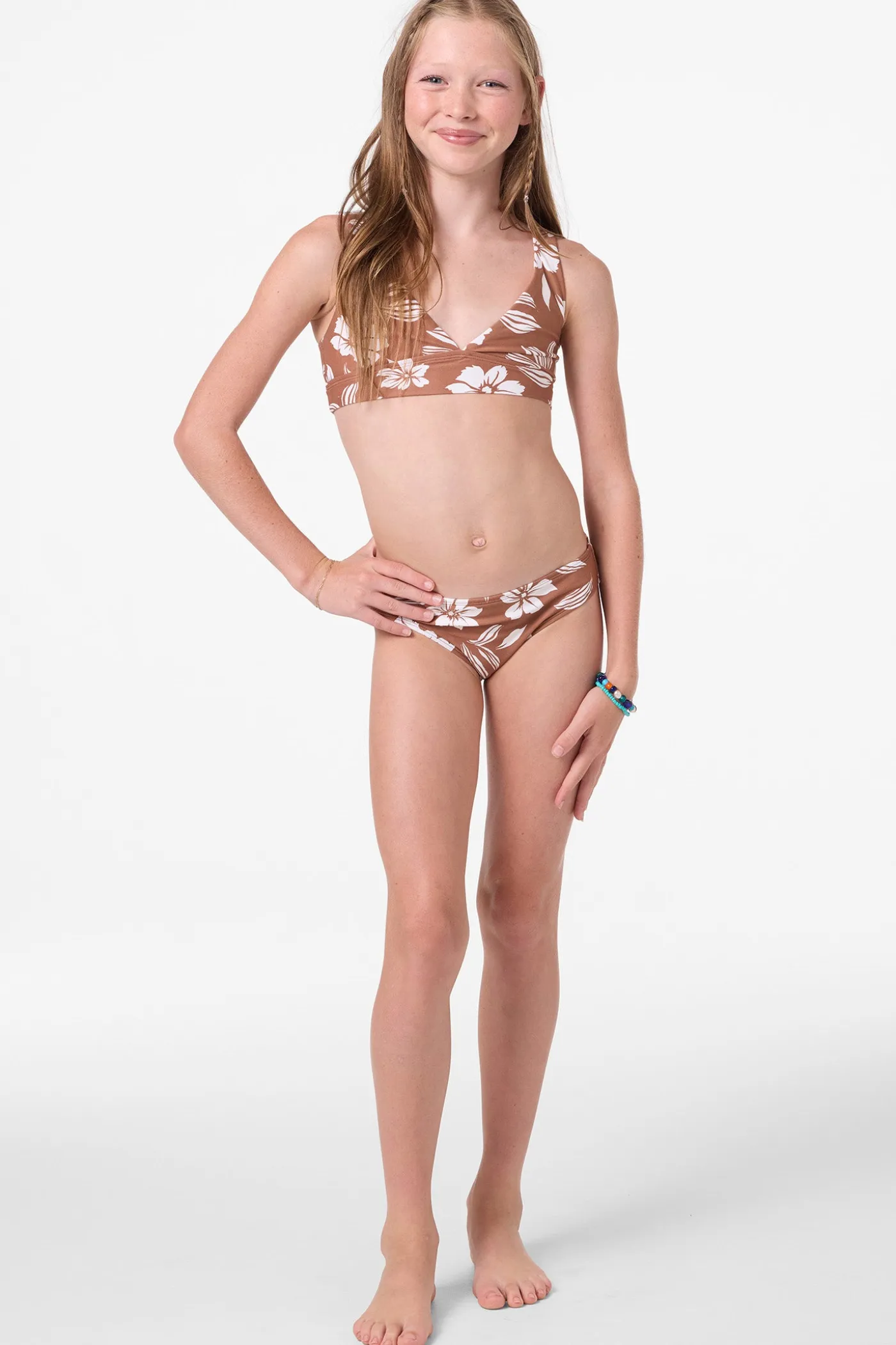 Girl's Nomad Floral Fixed Bralette Set