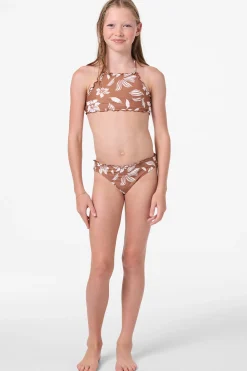 Girl's Nomad Floral Ruffle Edge High Neck Set