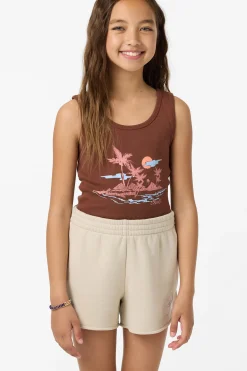 Girl's Tropic Melt Scallop Lounge Shorts